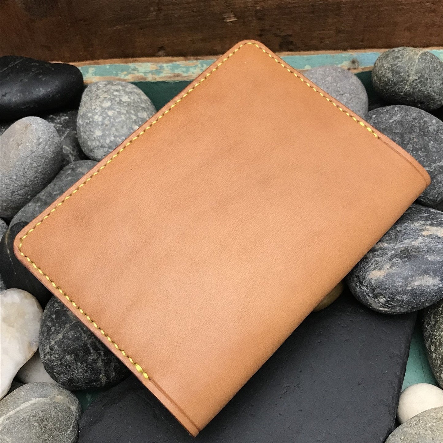 Handmade Saddle Leather Field Notes Notebook Passport Wallet