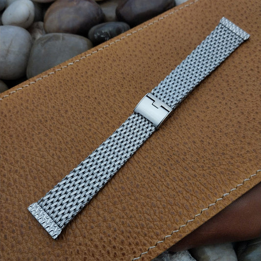 19mm 18mm Stainless Steel Mesh Hadley Classic Unused 1960s Vintage Watch Band
