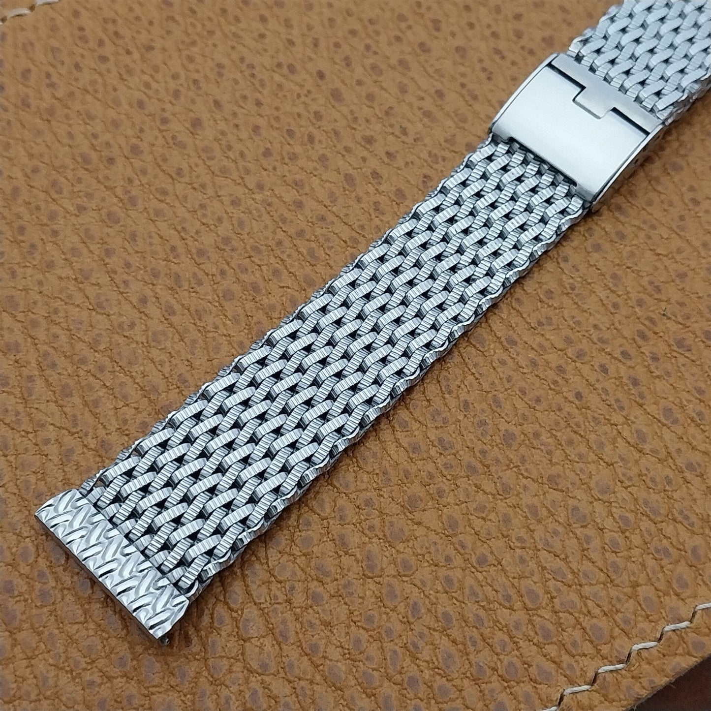 19mm 18mm Stainless Steel Mesh Hadley Classic Unused 1960s Vintage Watch Band