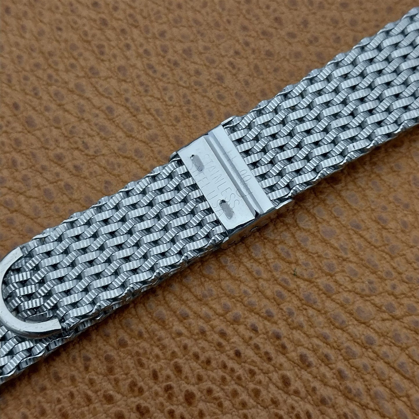 19mm 18mm Stainless Steel Mesh Hadley Classic Unused 1960s Vintage Watch Band