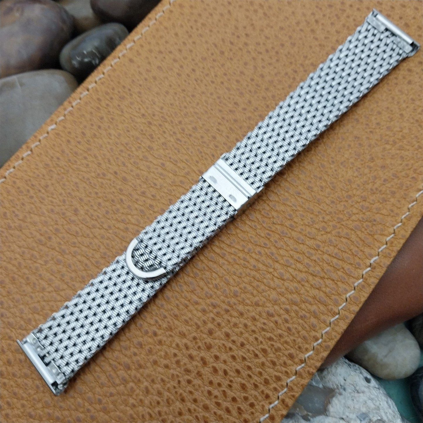 19mm 18mm Stainless Steel Mesh Hadley Classic Unused 1960s Vintage Watch Band