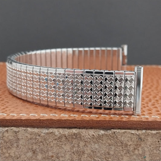 Vintage 1962 Speidel Golden Tapestry White Gold-Filled Unused Classic Watch Band