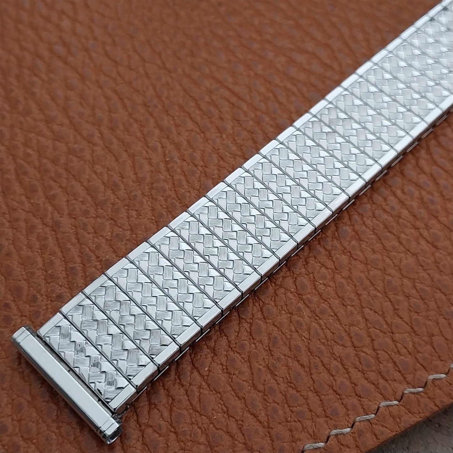 Vintage 1962 Speidel Golden Tapestry White Gold-Filled Unused Classic Watch Band