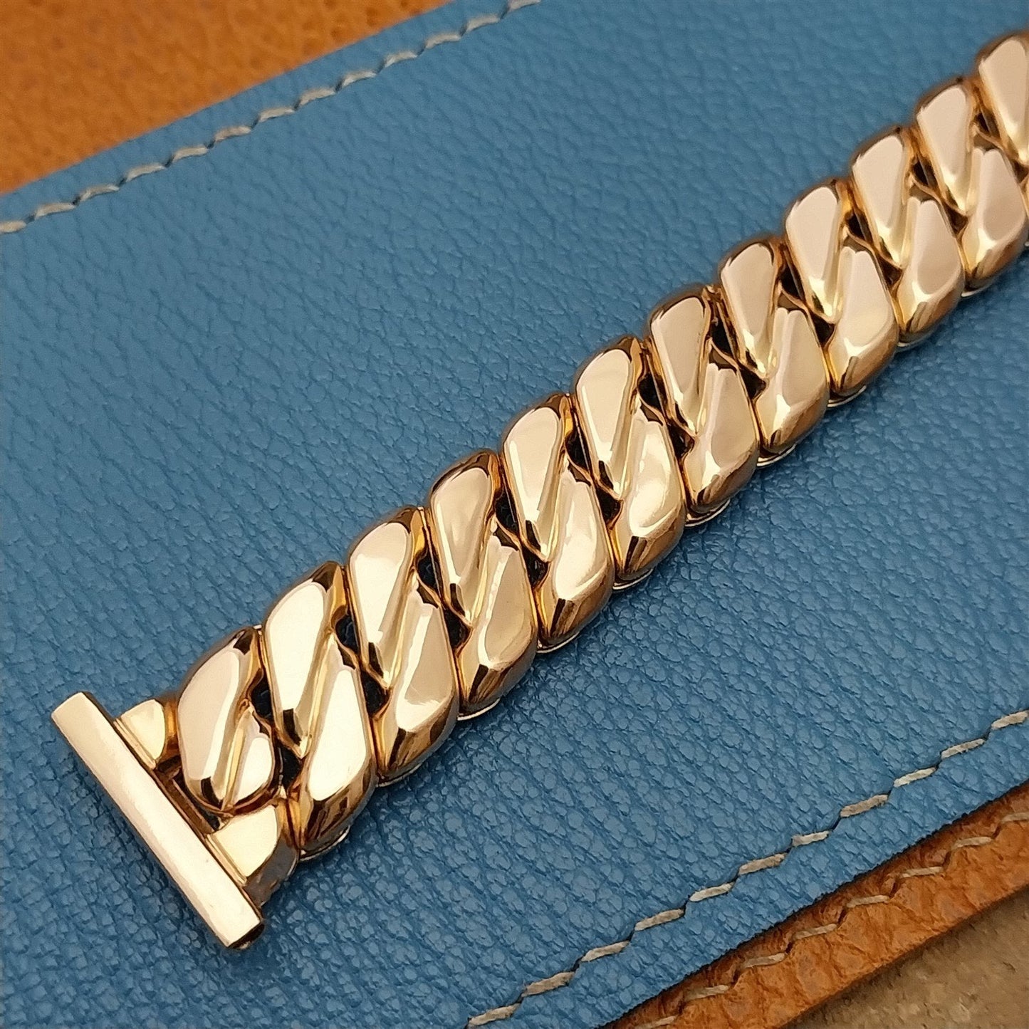 Rose Gold-Filled Speidel Sir Galahad Classic 1950s Unused Vintage Watch Band