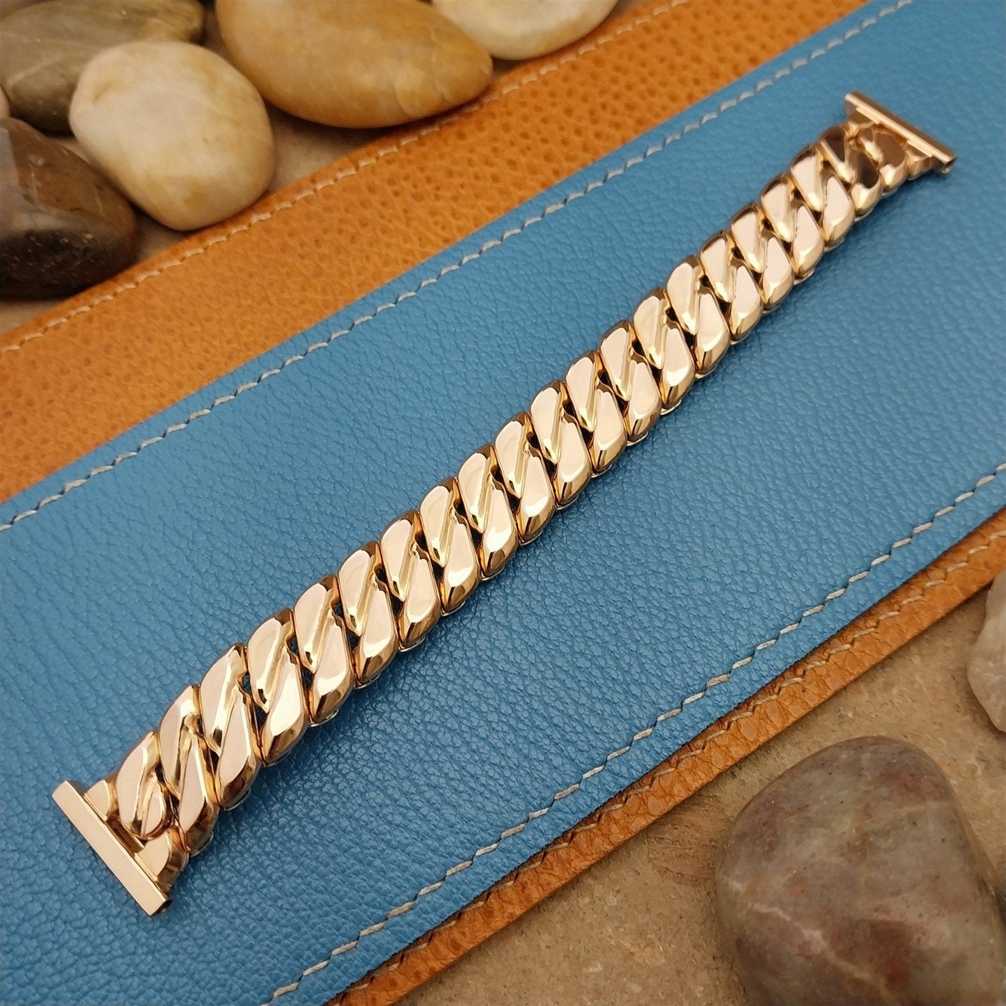 Rose Gold-Filled Speidel Sir Galahad Classic 1950s Unused Vintage Watch Band