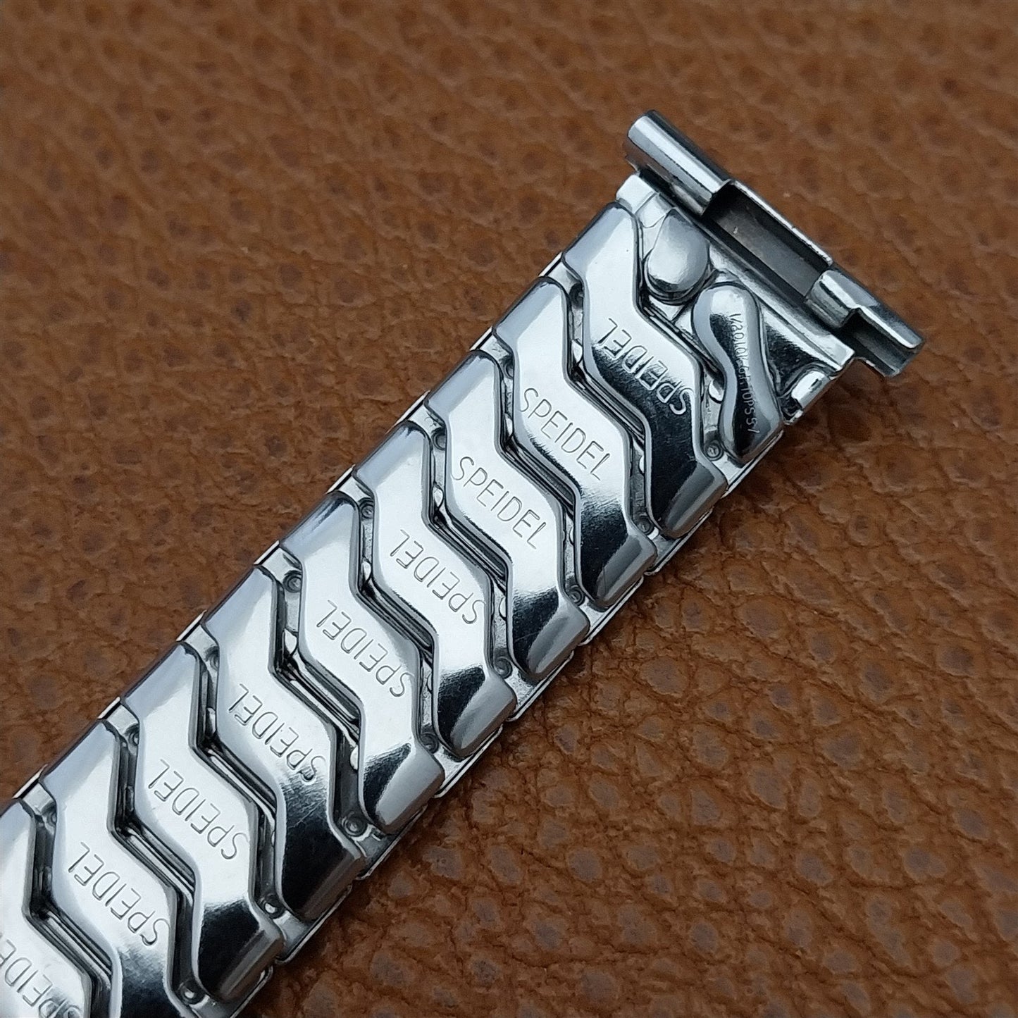 1957 Speidel High-Ridge 10k White Gold-Filled Short Unused Vintage Watch Band