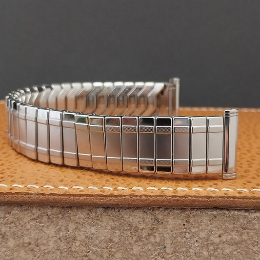 19mm 18mm Long Duchess Stainless Steel Expansion nos 1950s Vintage Watch Band