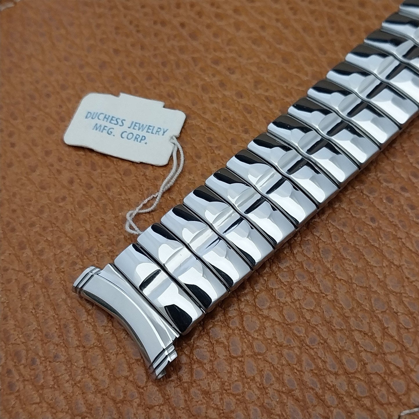 1950s Duchess USA Stainless Steel Long 19mm 18mm nos Vintage Watch Band