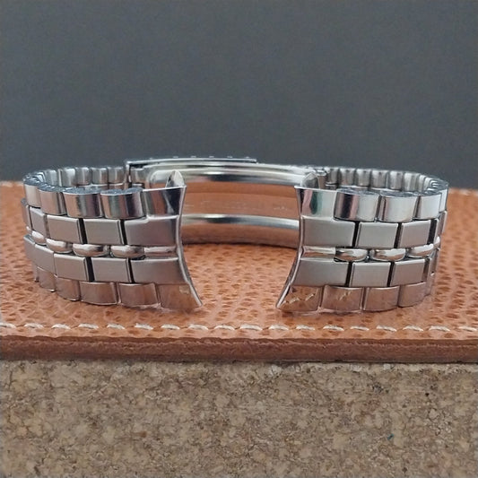 19mm Stainless Steel Rice Beads Vintage Watch Band