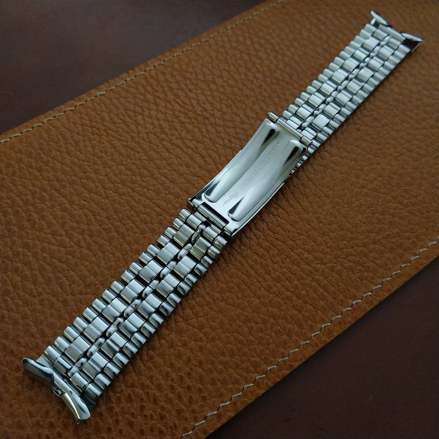 19mm Stainless Steel Rice Beads Vintage Watch Band