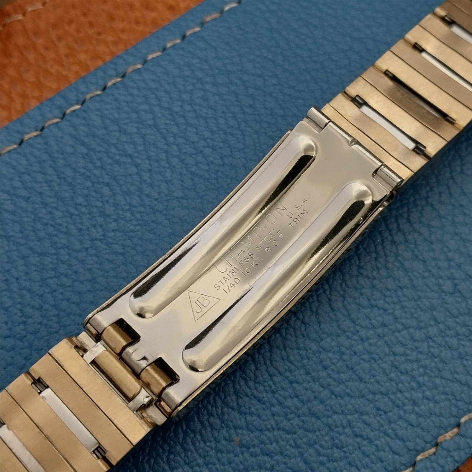 19mm 18mm 10k Gold rgp JB Champion USA nos Unused 1970s Vintage Watch Band