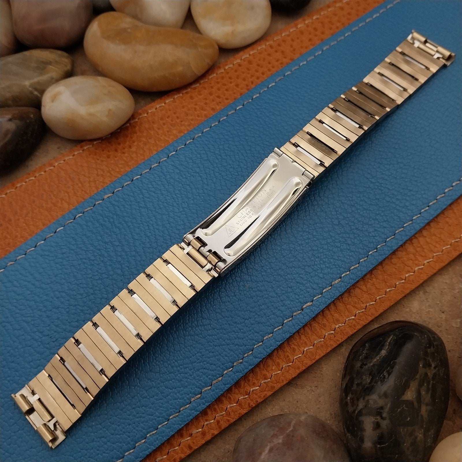 19mm 18mm 10k Gold rgp JB Champion USA nos Unused 1970s Vintage Watch Band