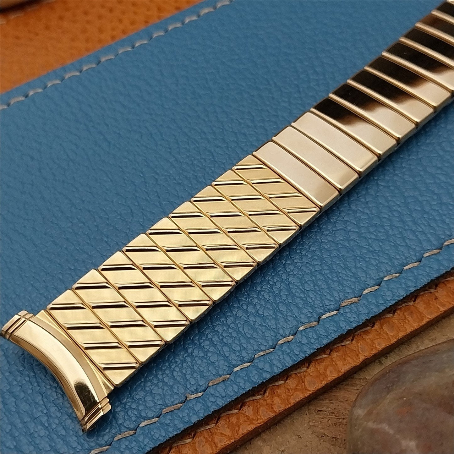 1950s Duchess USA 10k Yellow Gold Filled nos 19mm Expansion Vintage Watch Band