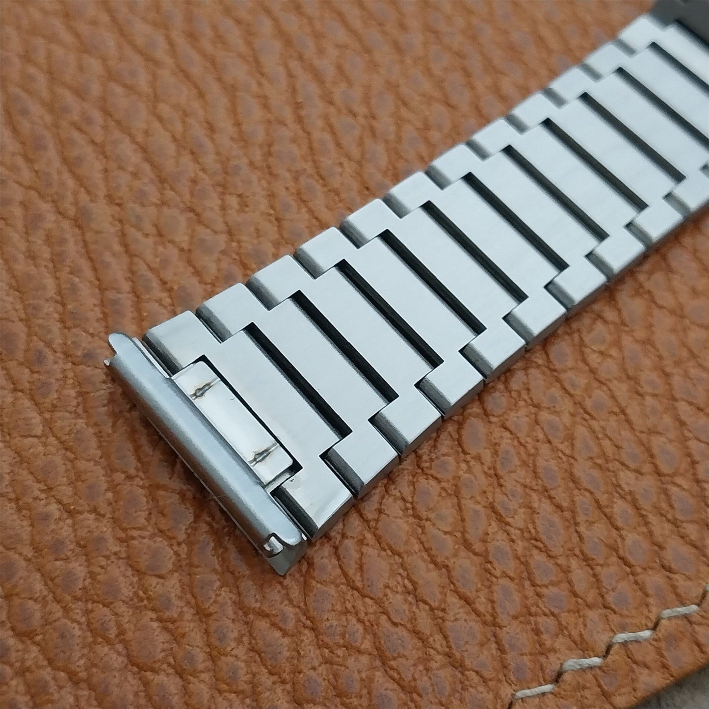Vintage 18mm Solid Link Stainless Steel nos Unused Classic Watch Band