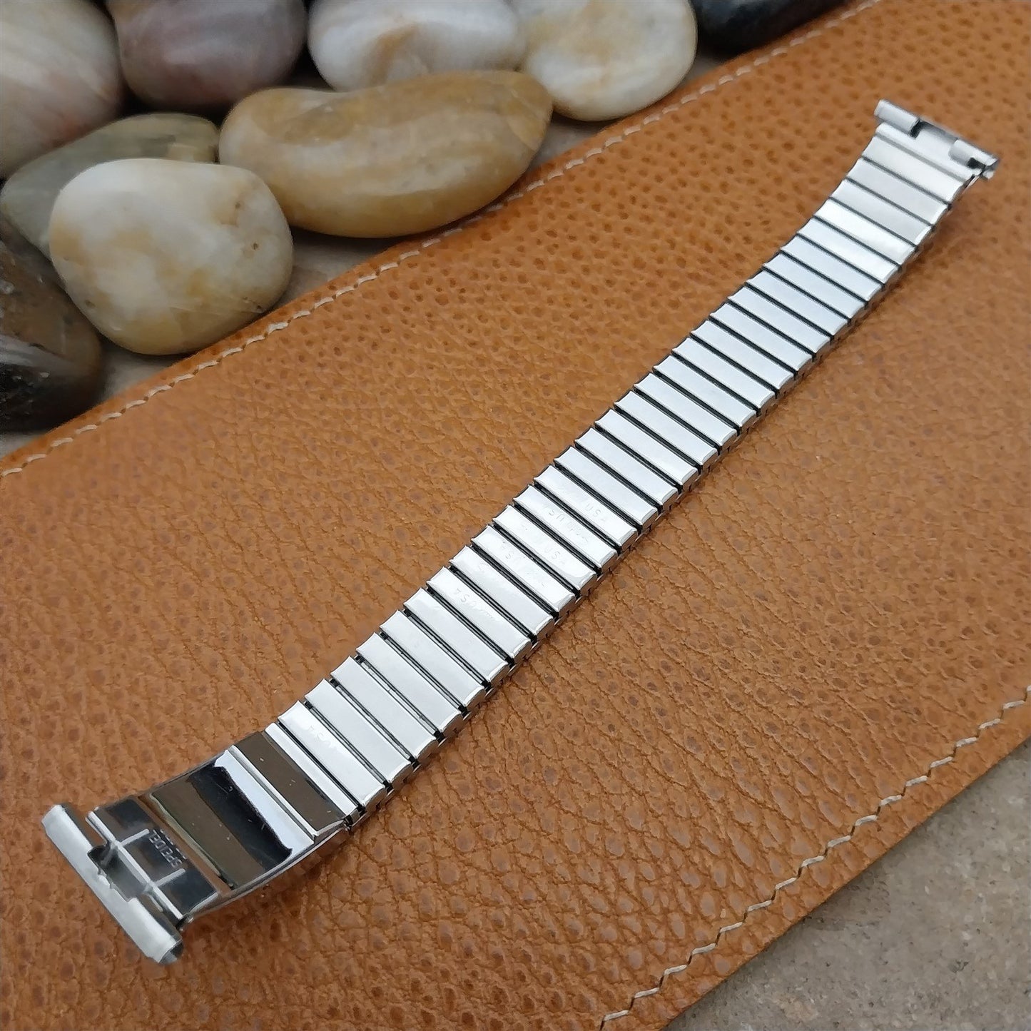 19mm 18mm Speidel Valencia Perpetual Calendar Stainless Steel Vintage Watch Band