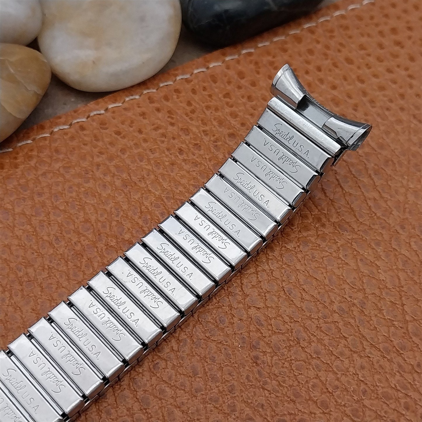 1970s Speidel Valencia Perpetual Calendar Stainless Steel Vintage Watch Band
