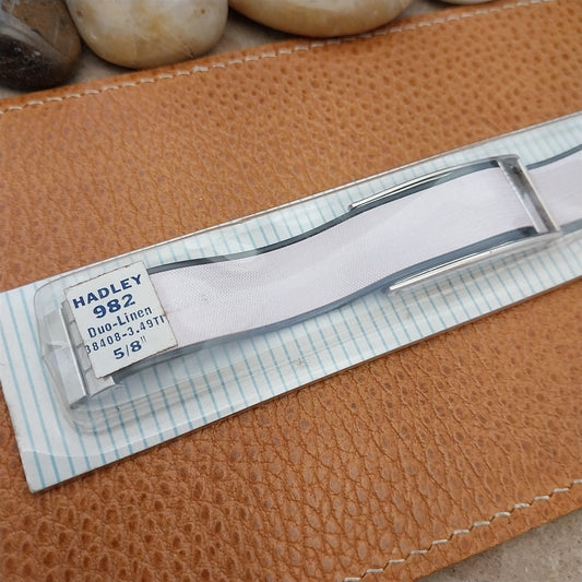 Hadley Elgin Duo-Linen 5/8" nos Unused 1950s Vintage Watch Band
