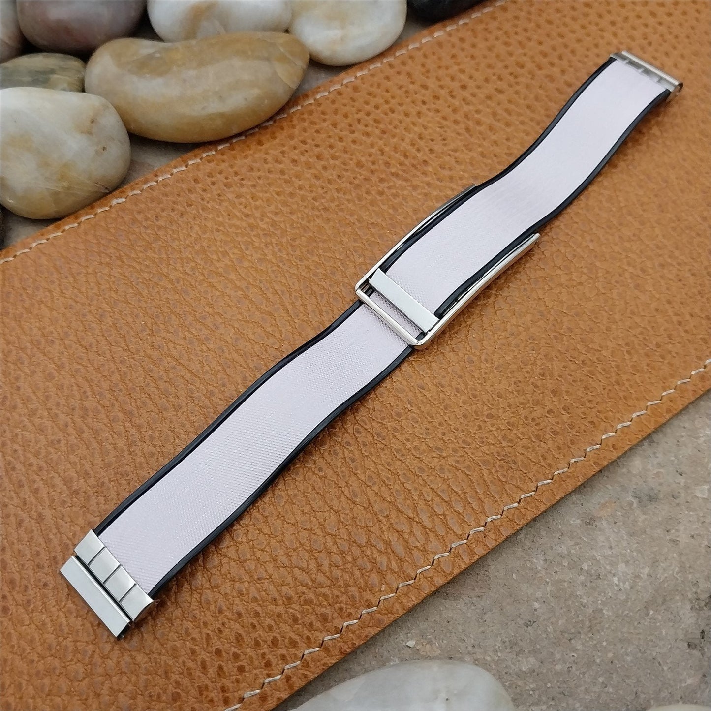 Hadley Elgin Duo-Linen 5/8" nos Unused 1950s Vintage Watch Band