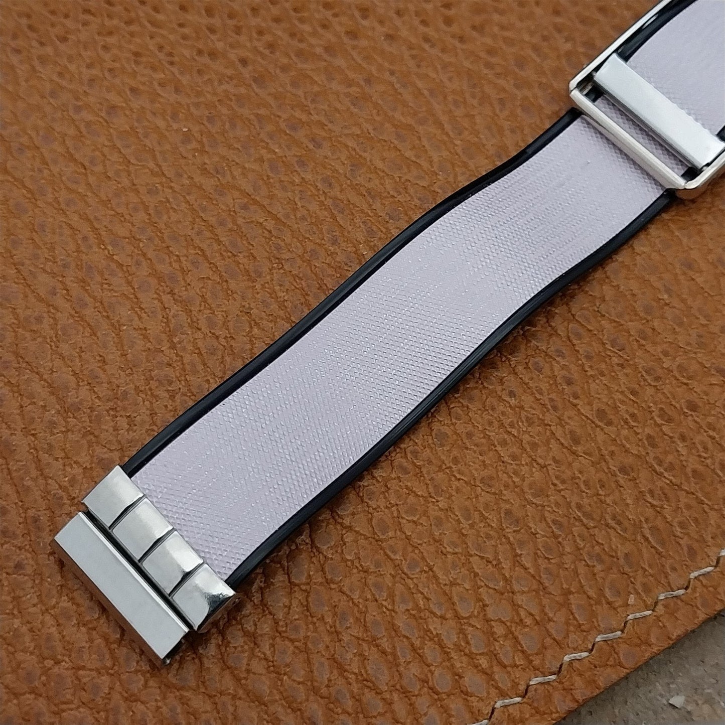 Hadley Elgin Duo-Linen 5/8" nos Unused 1950s Vintage Watch Band