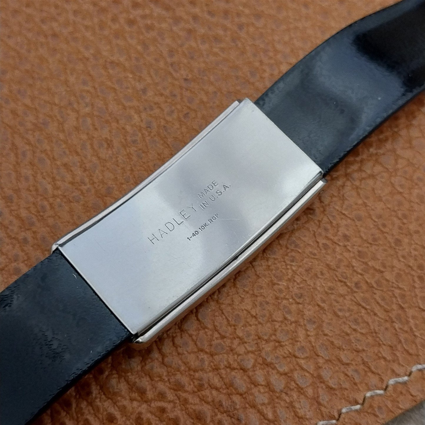 Hadley Elgin Duo-Linen 5/8" nos Unused 1950s Vintage Watch Band