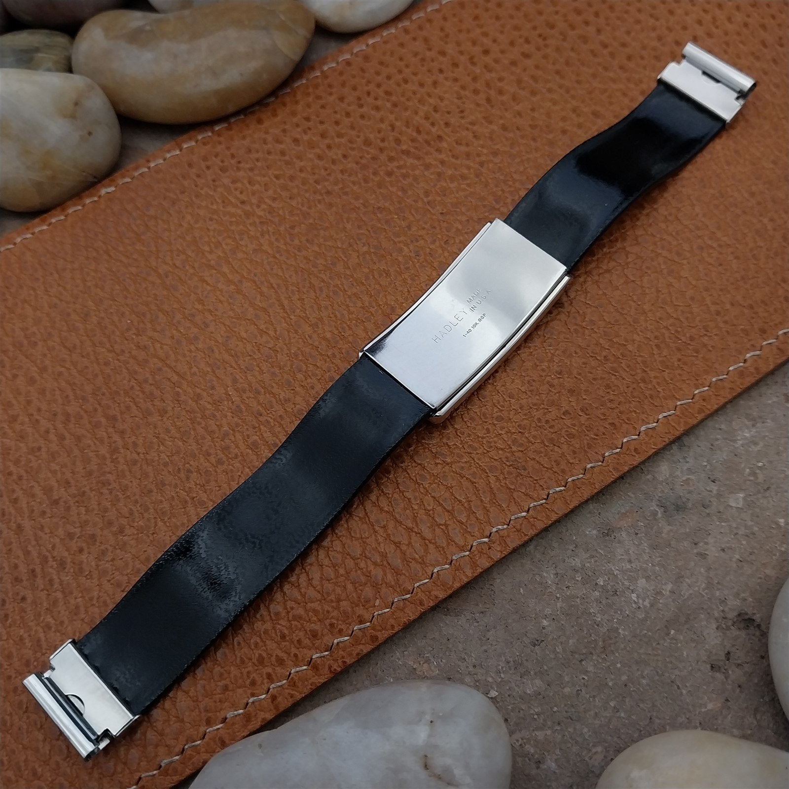 Hadley Elgin Duo-Linen 5/8" nos Unused 1950s Vintage Watch Band