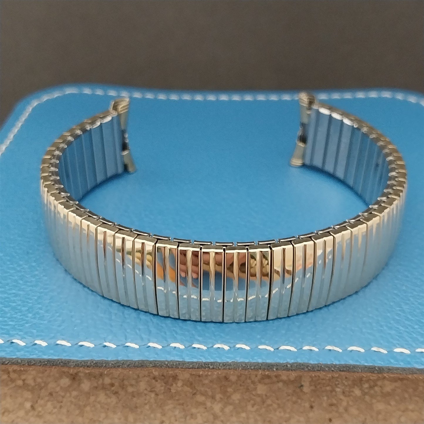 Extra Long 1968 Speidel USA 10k Gold-Filled Linesman Unused Vintage Watch Band