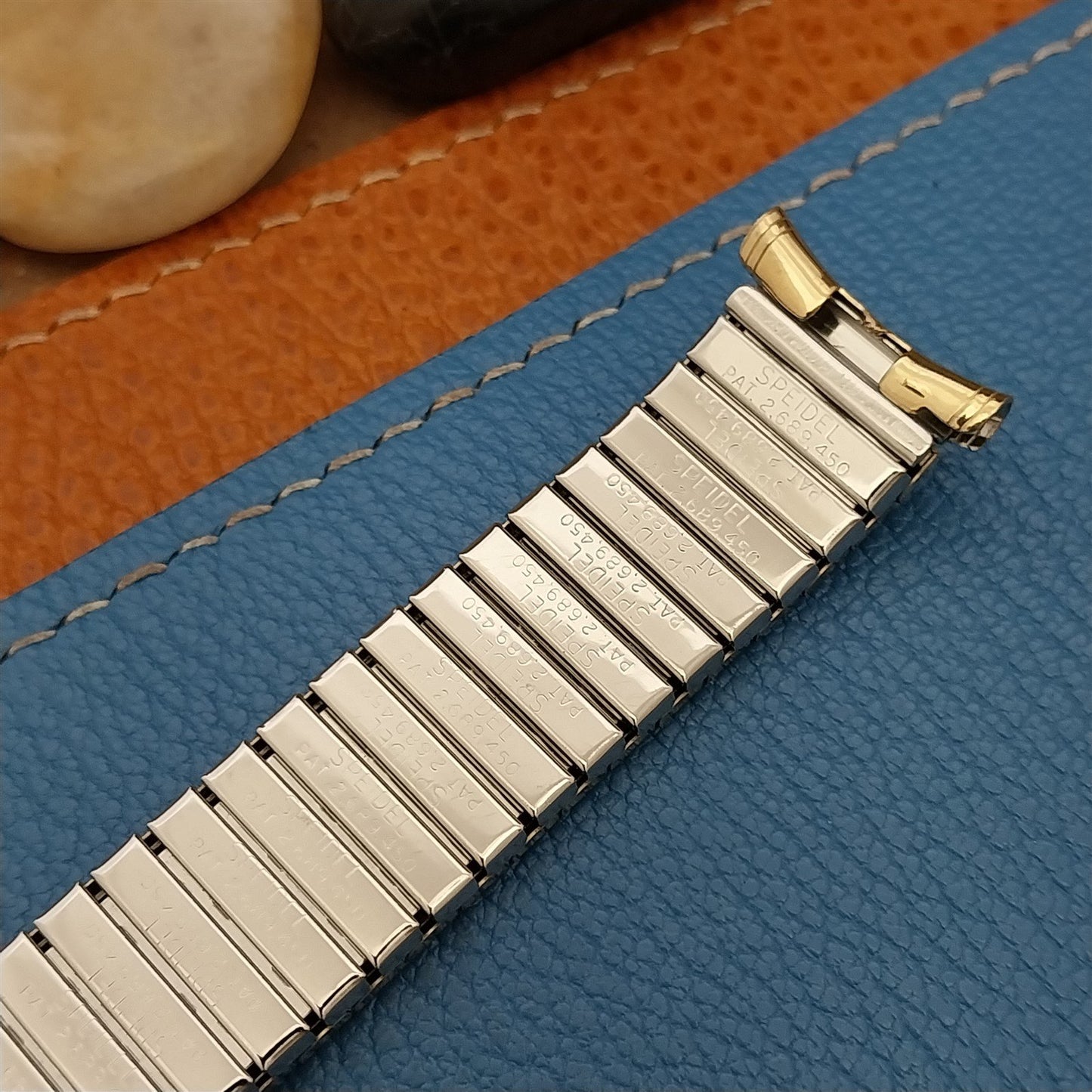 Extra Long 1968 Speidel USA 10k Gold-Filled Linesman Unused Vintage Watch Band