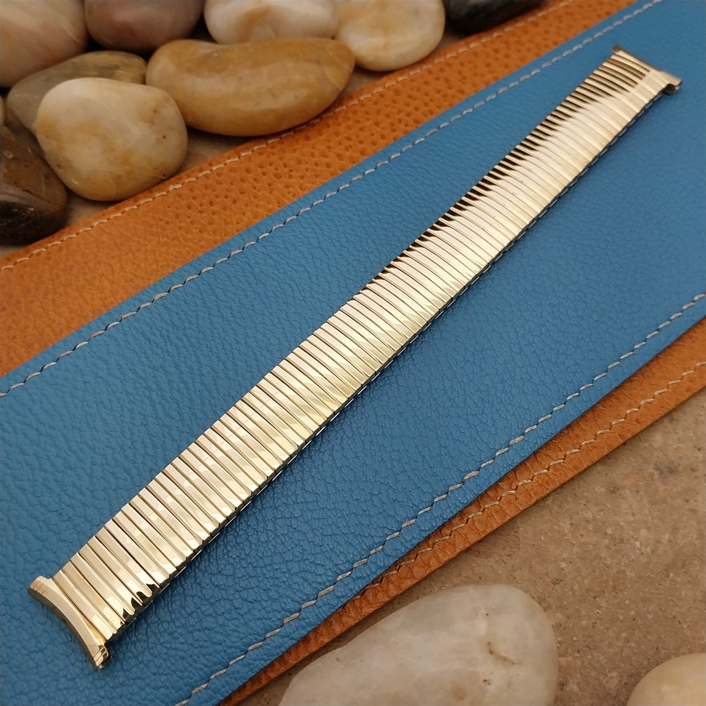 Extra Long 1968 Speidel USA 10k Gold-Filled Linesman Unused Vintage Watch Band