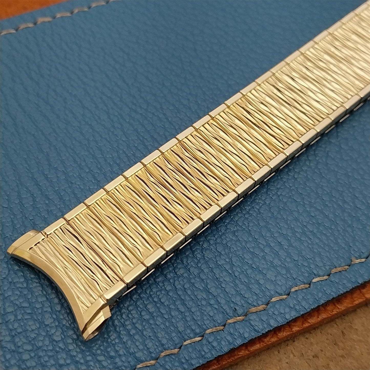 Extra Long Speidel USA 10k Gold-Filled Valencia Unused 1960s Vintage Watch Band