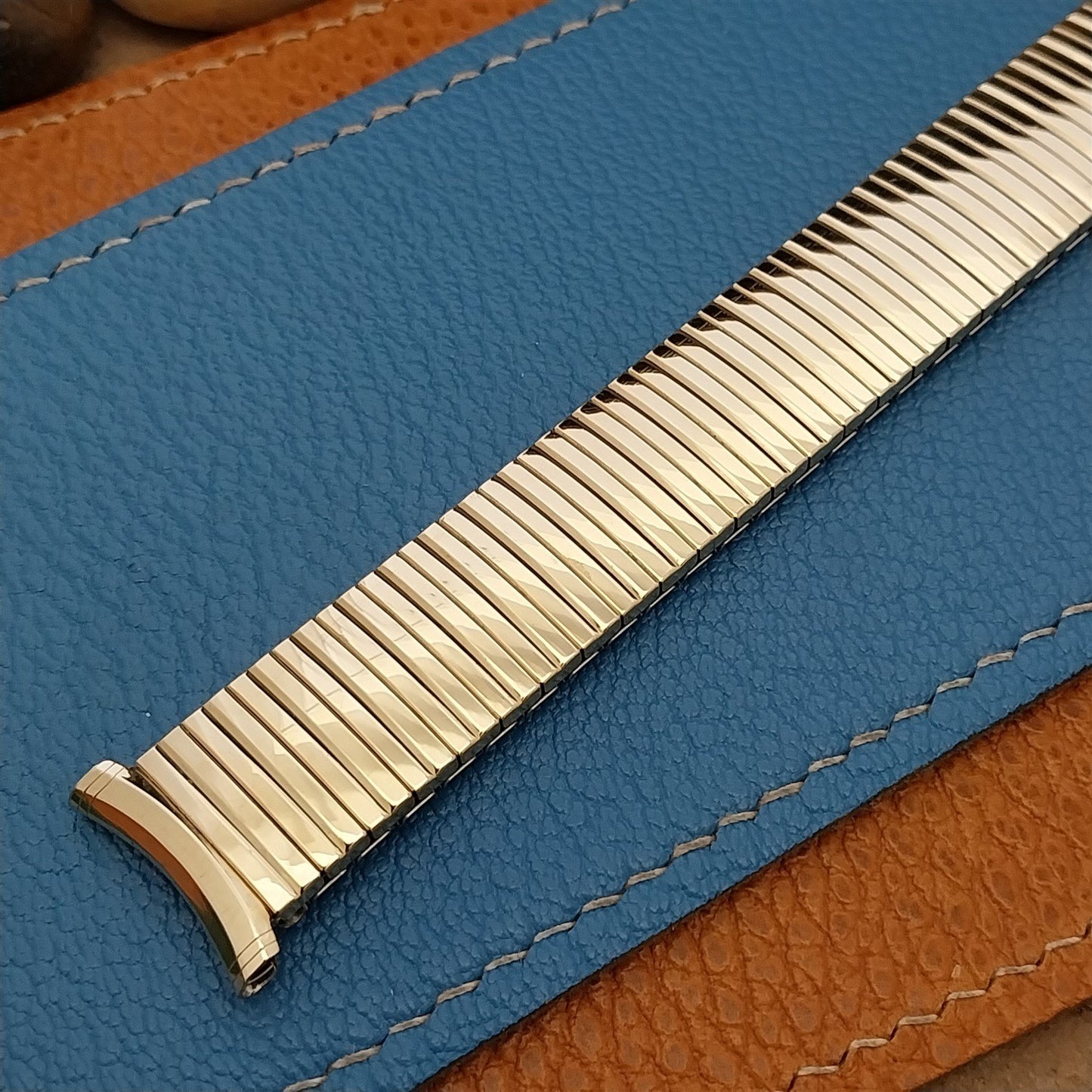 Extra Long 1969 Speidel USA 10k Gold-Filled Linesman Unused Vintage Watch Band