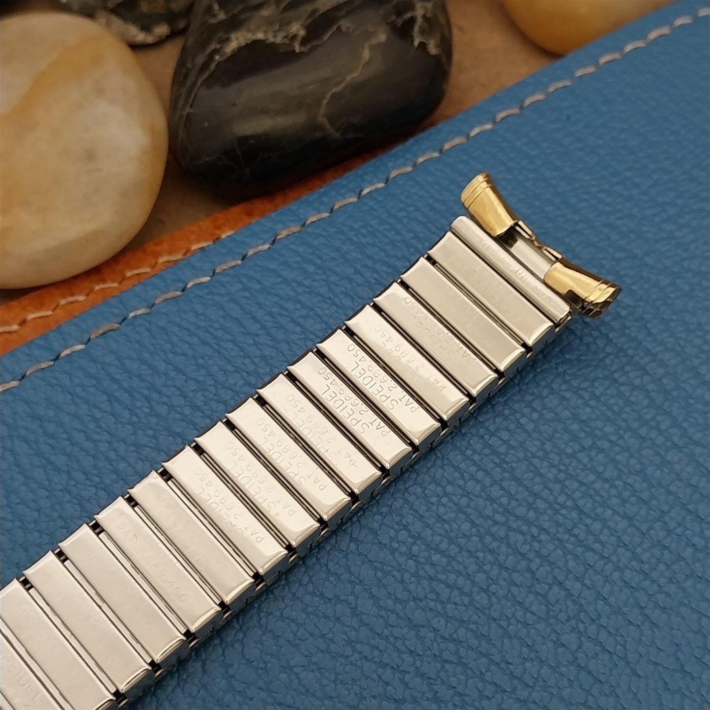 Extra Long 1969 Speidel USA 10k Gold-Filled Linesman Unused Vintage Watch Band