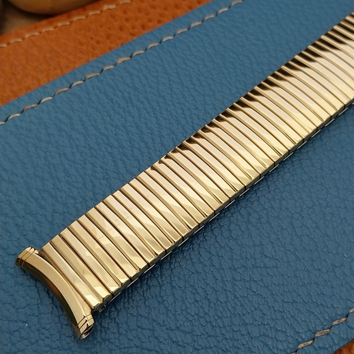 Extra Long Speidel USA 10k Gold-Filled Linesman 1968 Unused Vintage Watch Band