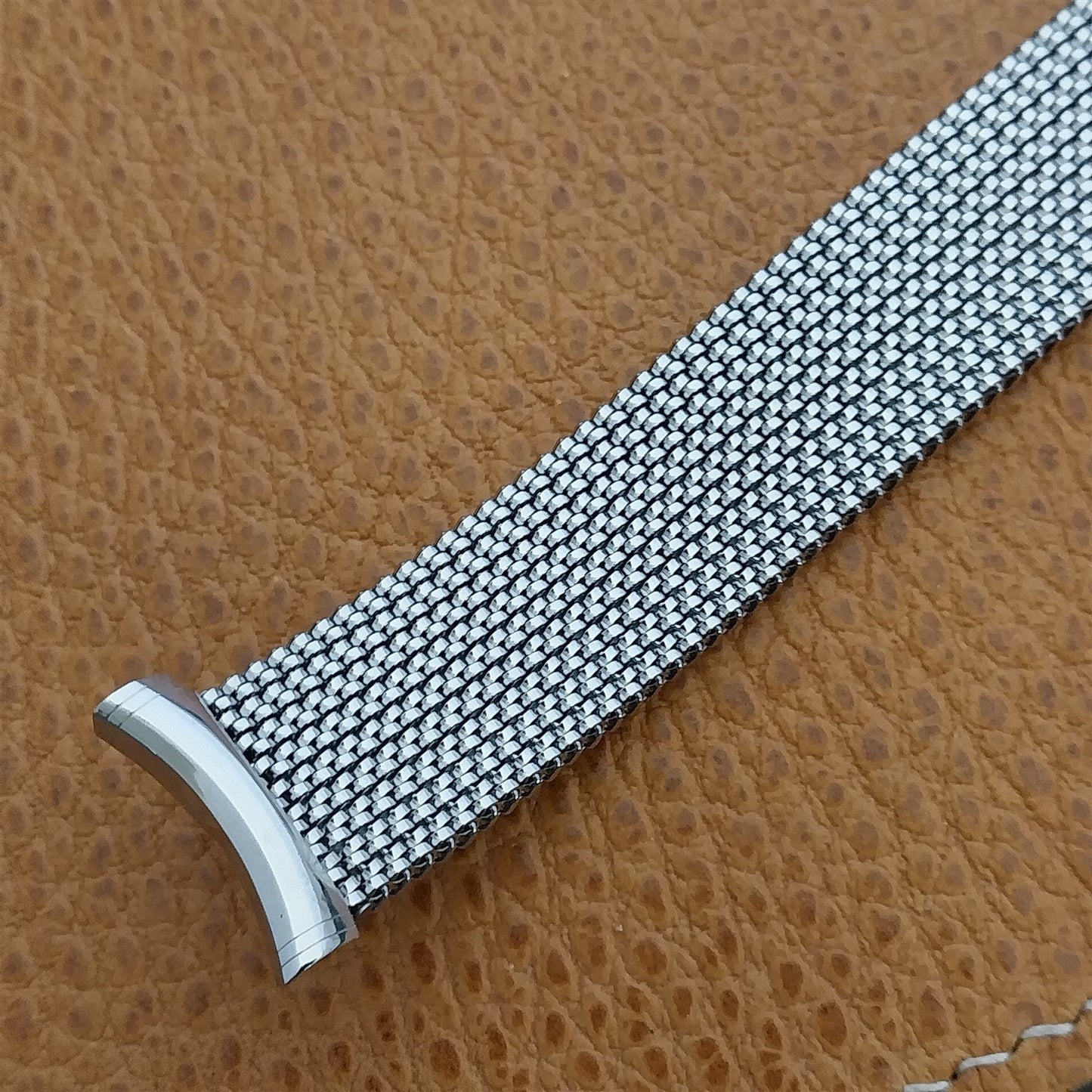 19mm Evinger USA Made Long Stainless Steel Mesh Vintage Watch Band 18mm
