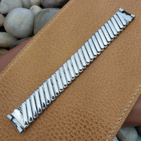17.2mm Miflex Japan Stainless Steel Unused 1960s Vintage Watch Band