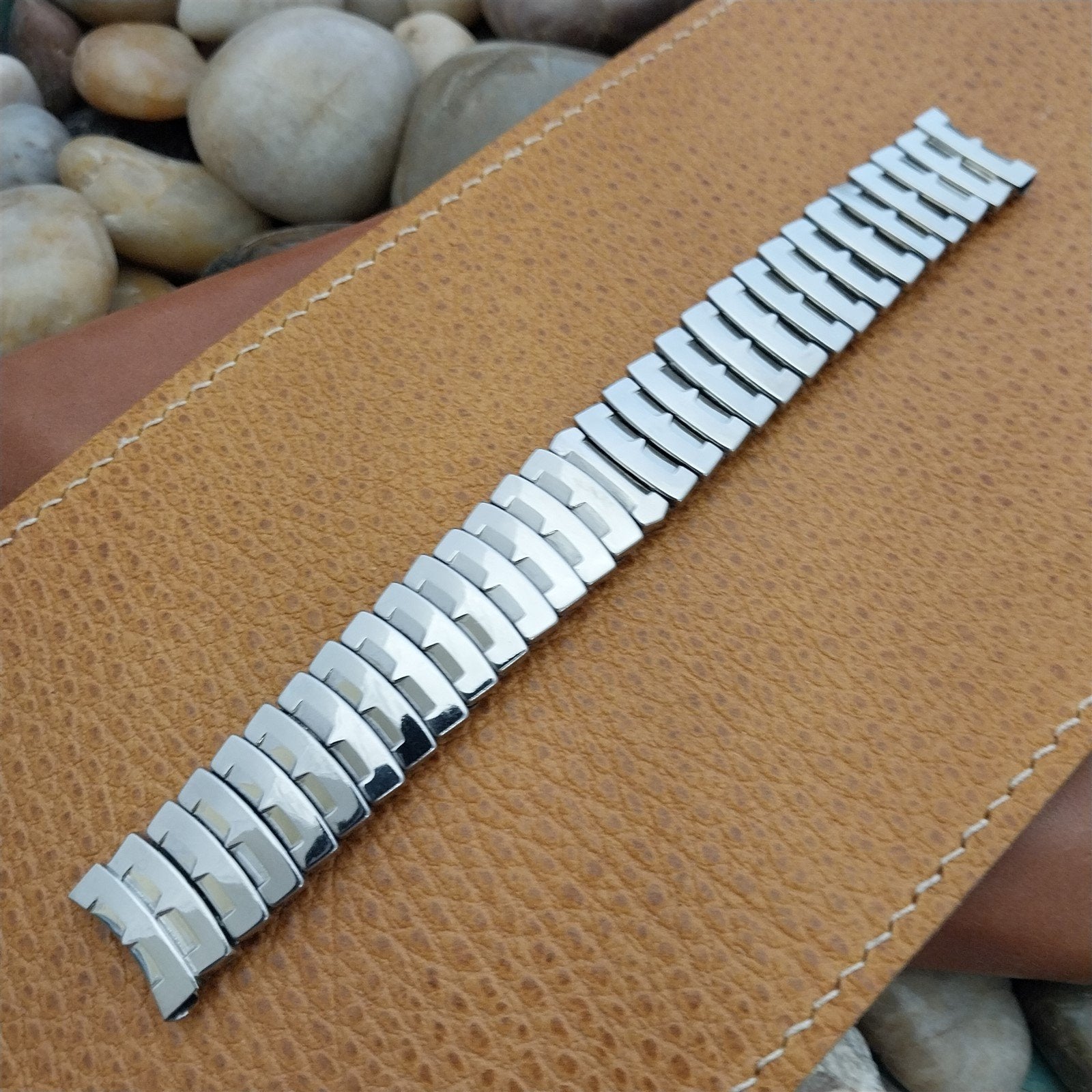 17.2mm Miflex Japan Stainless Steel Unused 1960s Vintage Watch Band