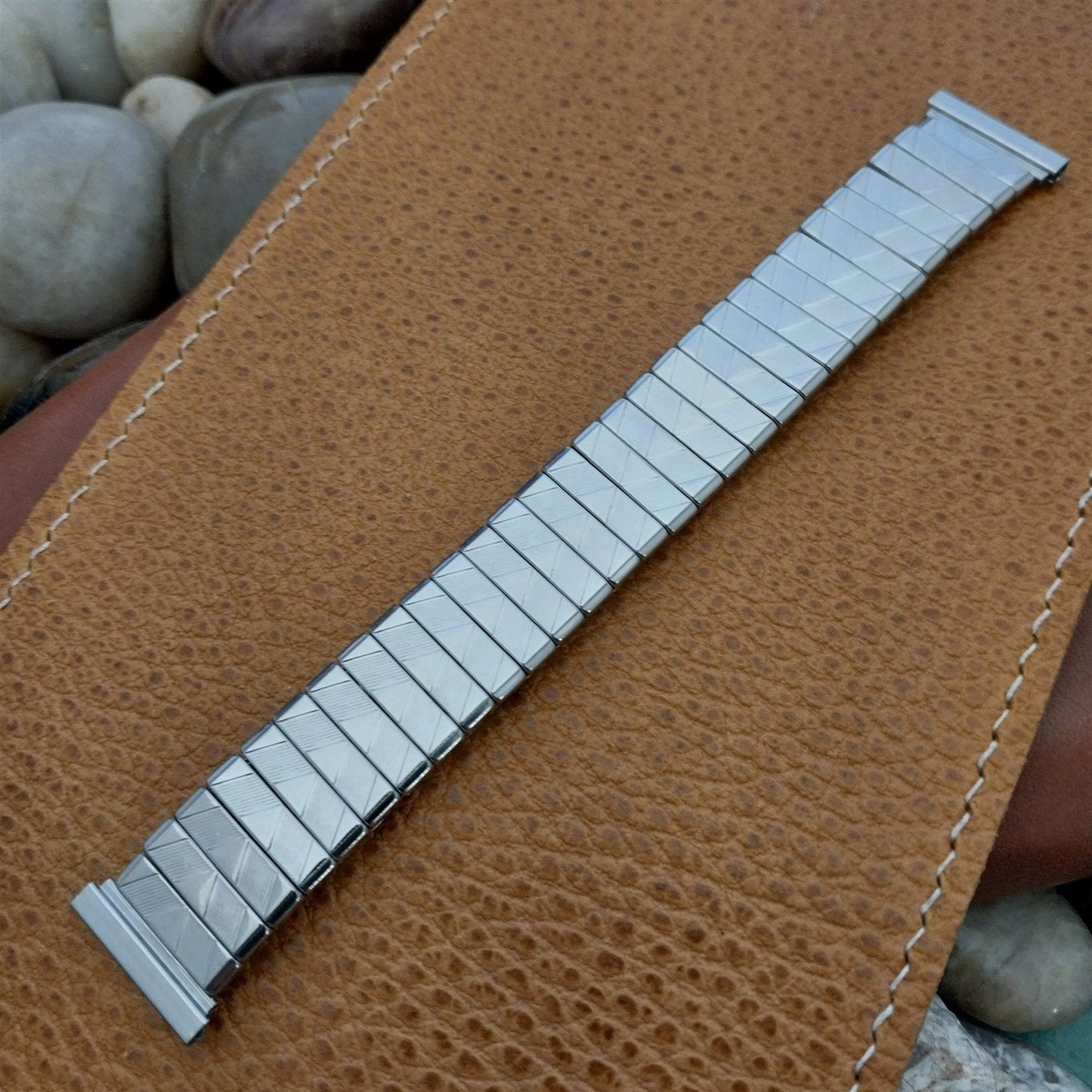 1950s Rose-Brand 3/4" 5/8" Stainless Steel Expansion nos Vintage Watch Band