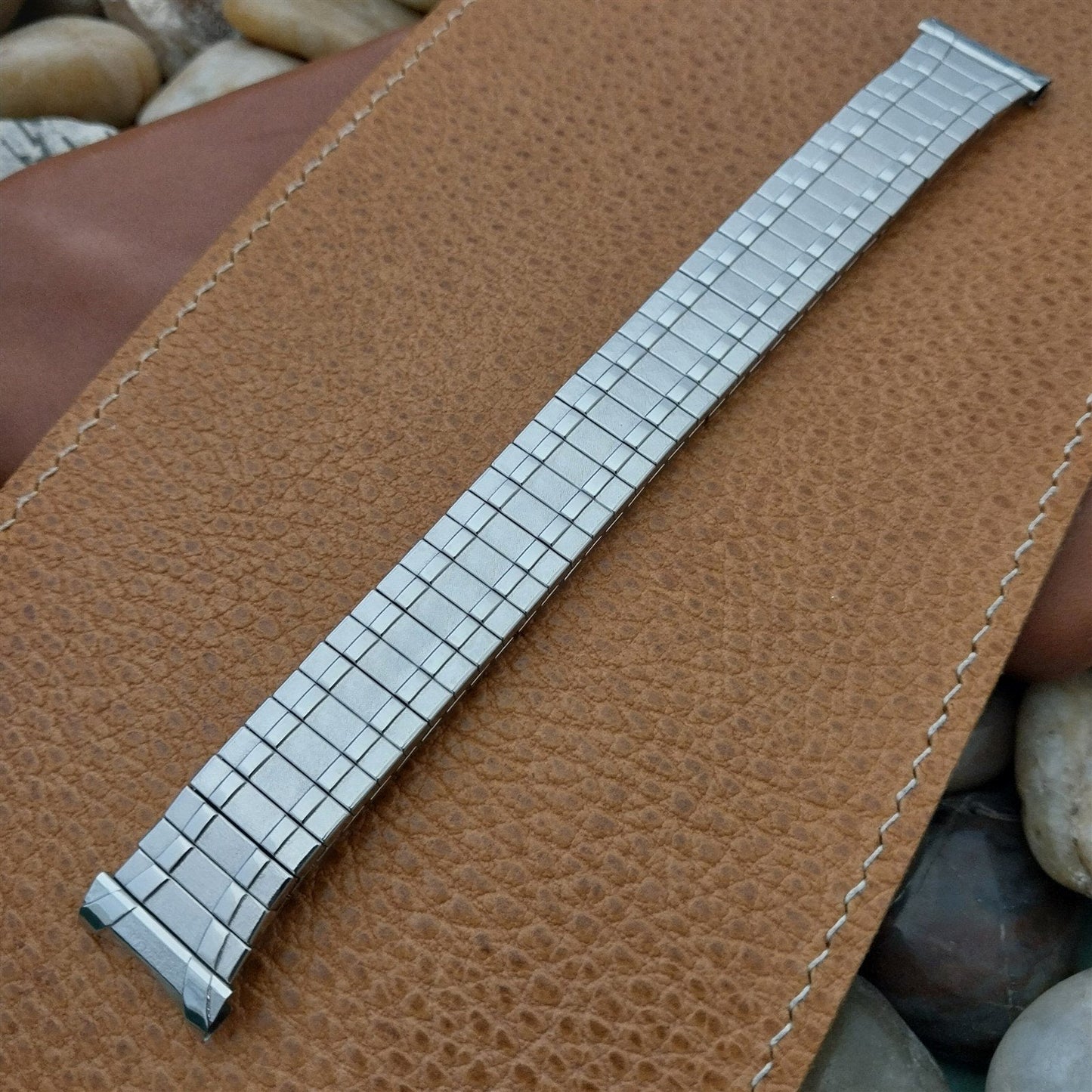 Flex-Let USA Stainless Steel Super-Flex Expansion 3/4" nosVintage Watch Band