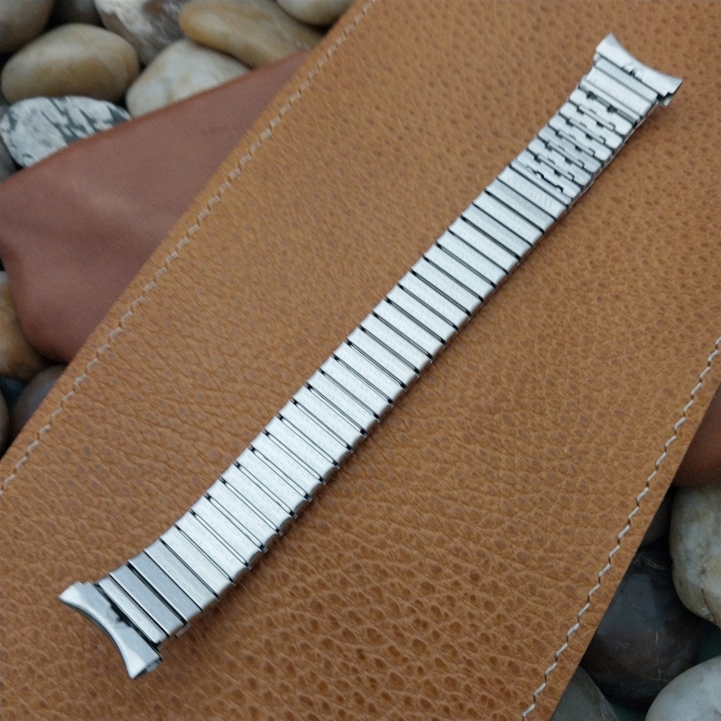 Flex-Let USA Stainless Steel Super-Flex Expansion 3/4" nosVintage Watch Band