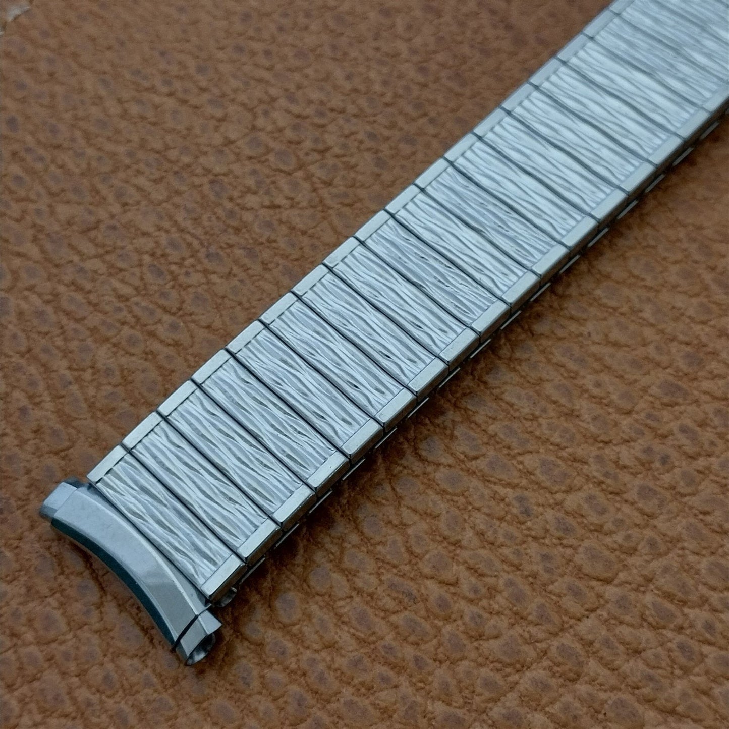 18mm 19mm Stainless Steel Speidel Valencia USA Made nos Vintage Watch Band