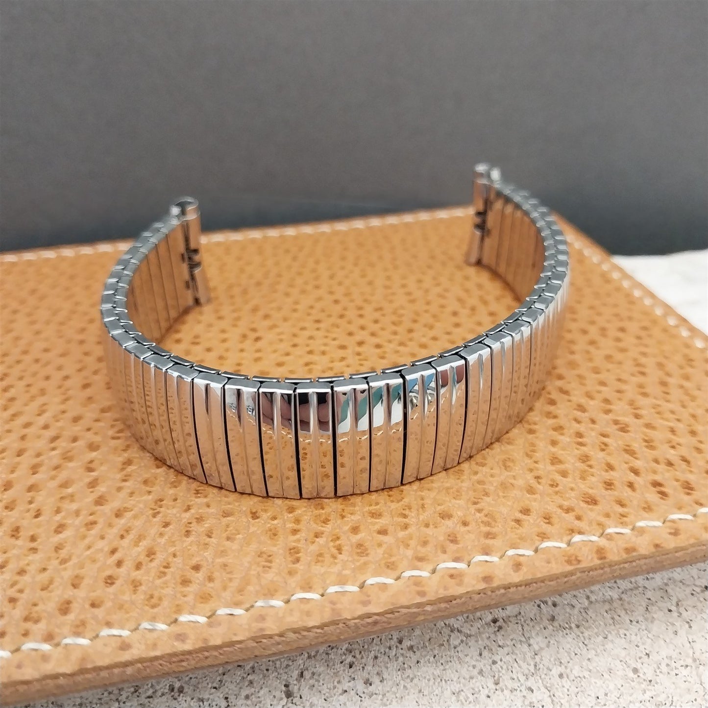 Vintage 1970s 19mm 18mm 16mm Stainless Steel Speidel Linesman Unused Watch Band