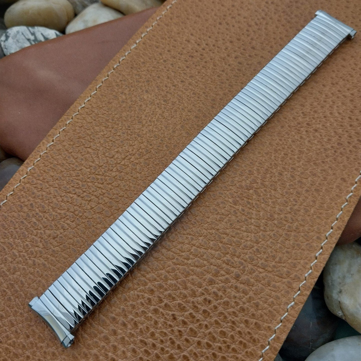 Vintage 1970s 19mm 18mm 16mm Stainless Steel Speidel Linesman Unused Watch Band