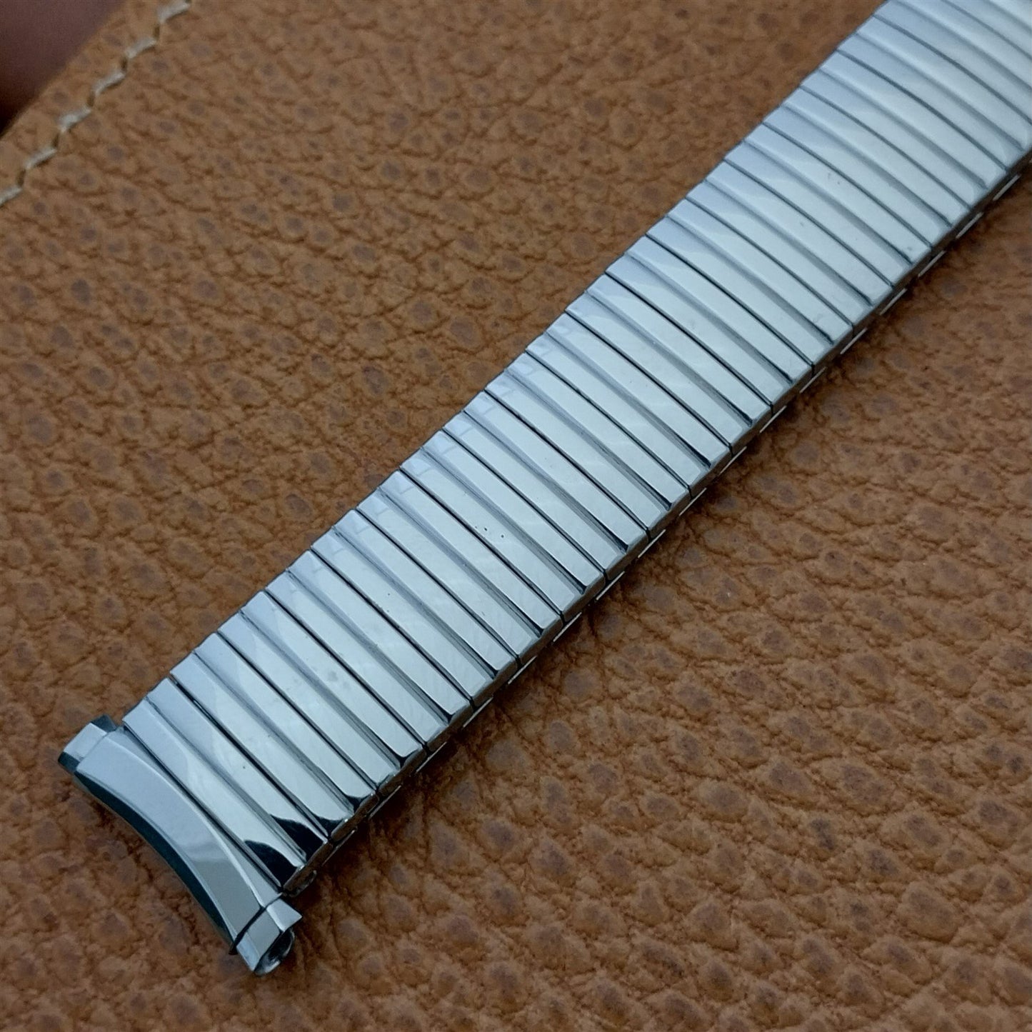 Vintage 1970s 19mm 18mm 16mm Stainless Steel Speidel Linesman Unused Watch Band