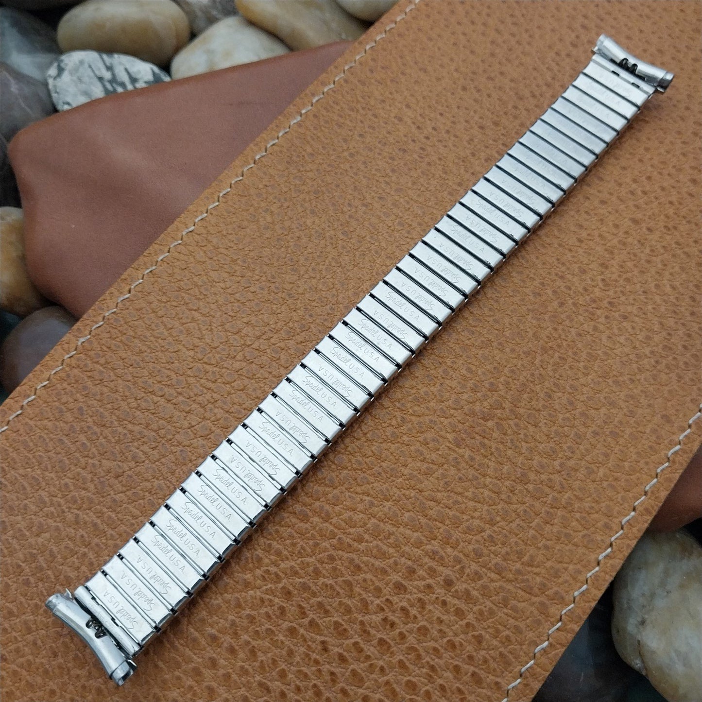 Vintage 1970s 19mm 18mm 16mm Stainless Steel Speidel Linesman Unused Watch Band