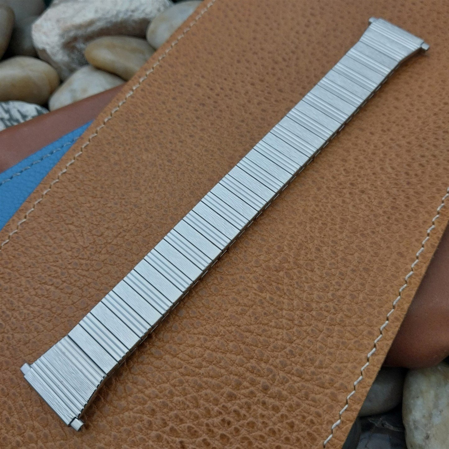 1970s USA Made Stainless Steel nos Flared Vintage Watch Band Speidel