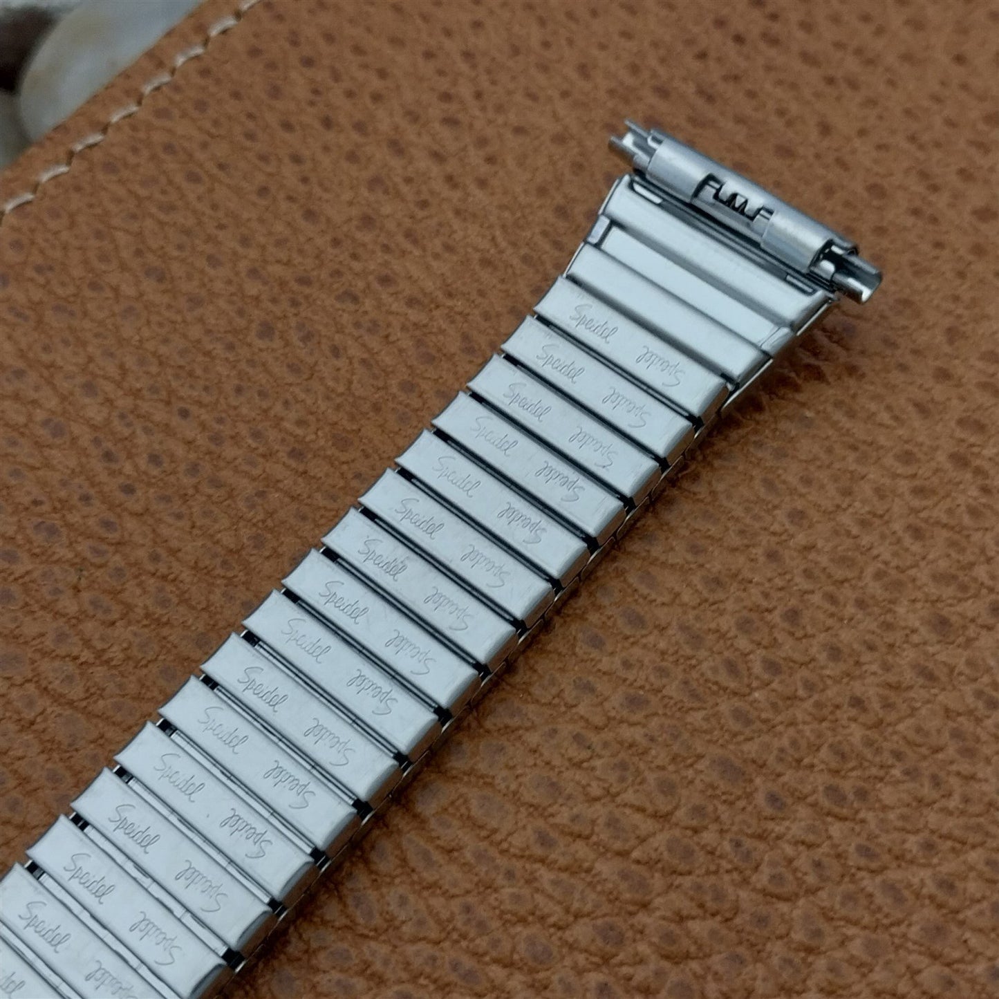 1970s USA Made Stainless Steel nos Flared Vintage Watch Band Speidel