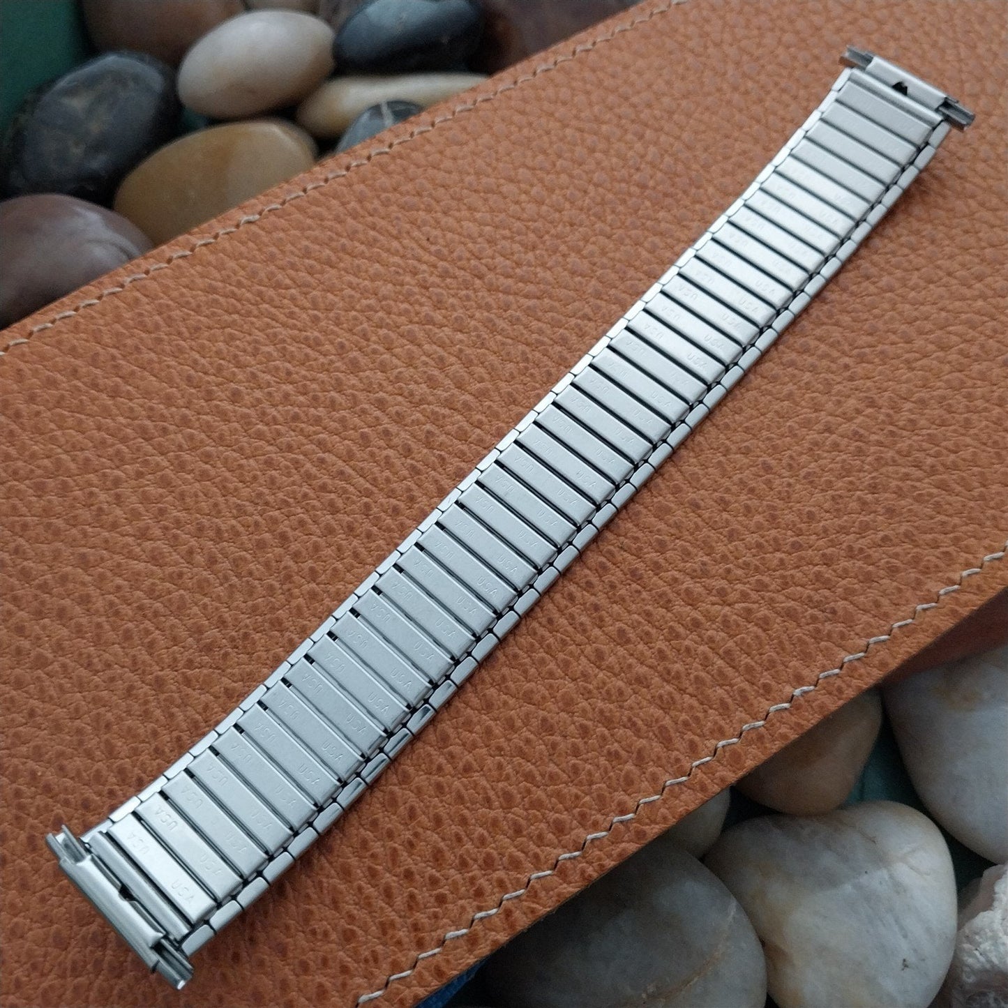 Speidel USA Wide Stainless Steel Expansion 19mm 20mm 22mm nos Vintage Watch Band