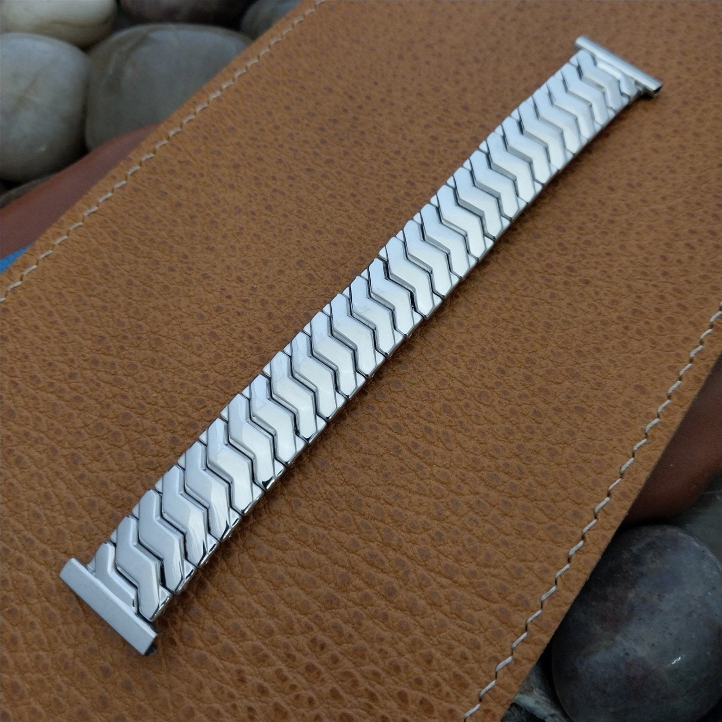 Kreisler 19mm 18mm 16mm 12K White Gold-Filled Classic 1950s Vintage Watch Band