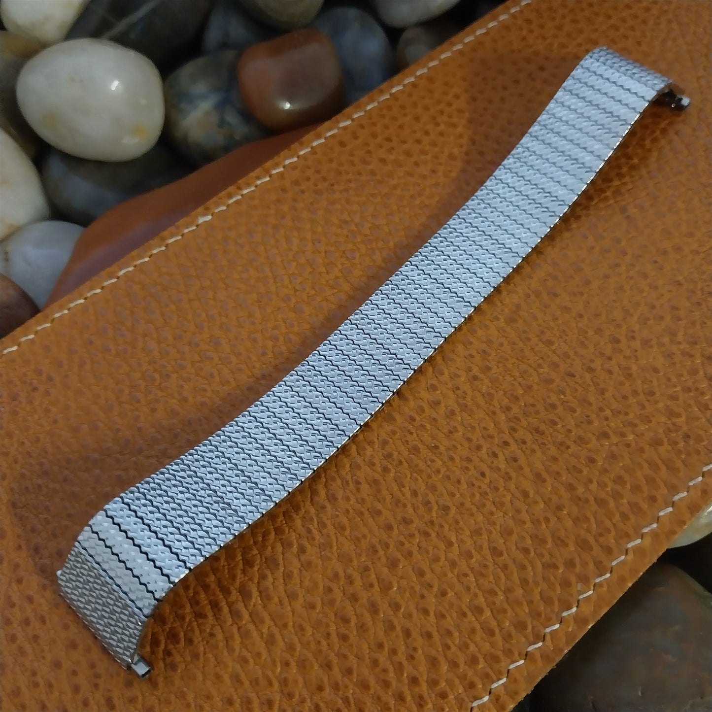 Speidel Thinline 1970s Flared Long Stainless Steel nos Vintage Watch Band