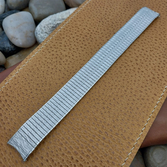 Long 17.2mm Stainless Steel Speidel Thinline nos 1970s Vintage Watch Band