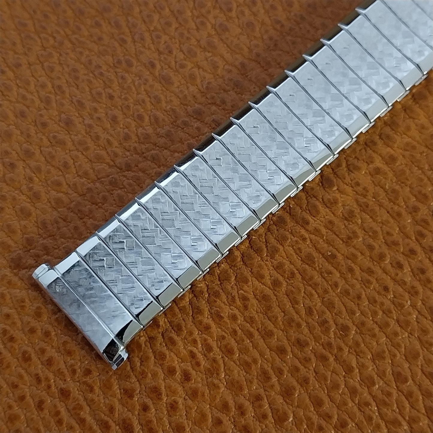 Vintage 1969 White Gold-Filled Speidel Fairway 19mm 18mm 17mm Unused Watch Band